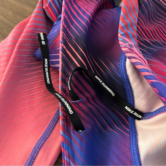 ❤️ Nike Pink and Blue Dri-FIT Leggings M - Picture 6 of 10